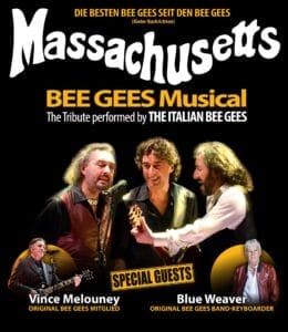 Tour-Tipp: "MASSACHUSETTS – BEE GEES Musical" ist mehr als nur eine Tributeshow! » MASSACHUSETTS – BEE GEES Musical Tour-Tipp: "MASSACHUSETTS – BEE GEES Musical" ist mehr als nur eine Tributeshow! » MASSACHUSETTS – BEE GEES Musical