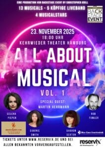 "All About Musical - Vol. 1": Neues Konzertformat gastiert erstmals in Hamburg - Alle Stars, Infos & Tickets &raquo; All About Musical